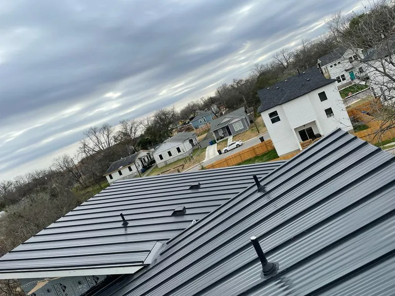 Standing seam metal roof panels with vents for Skylight Repair in Arizona City